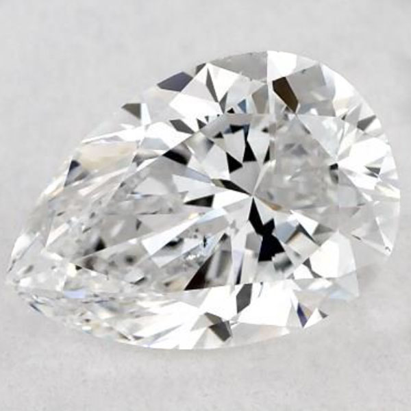 A Pear Cut Diamond with a 1.45 length-to-width ratio