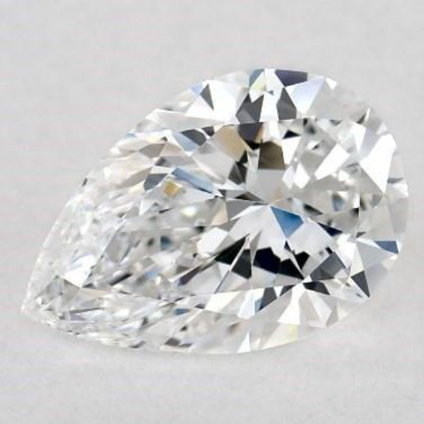 A VVS1 Clarity Pear Cut Diamond