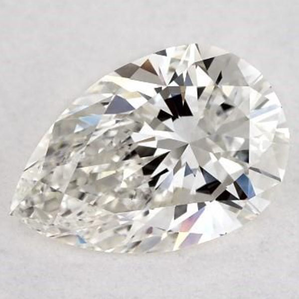 A H Color Pear Cut Diamond